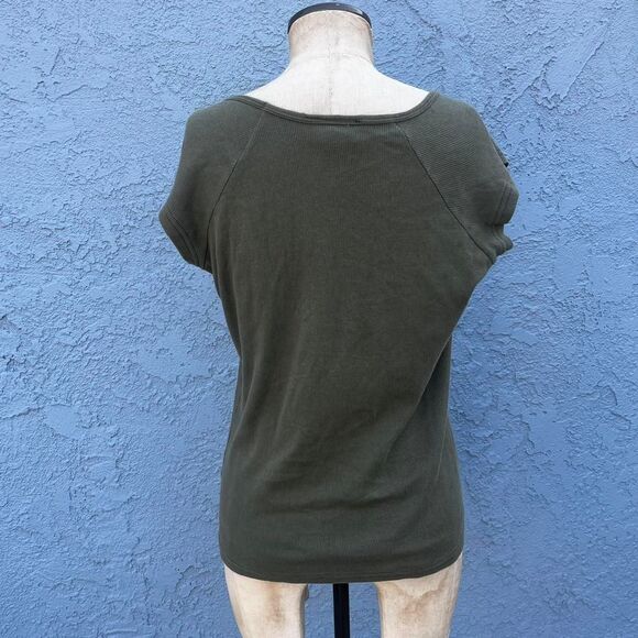 Y2k Baby Tee with Army Print Size 1X/2X  Embellished - Picture 4 of 8